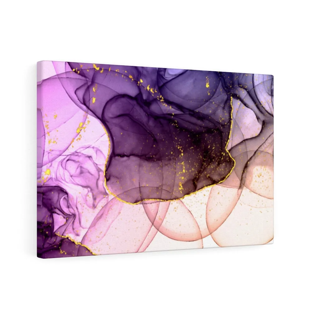 Abstract Canvas Art | Orange White Purple