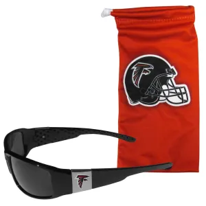 Atlanta Falcons Chrome Wrap Sunglasses and Bag