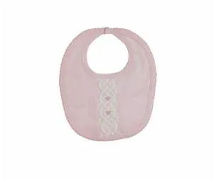 Baby Girl's Pink Smocked Bows Bib