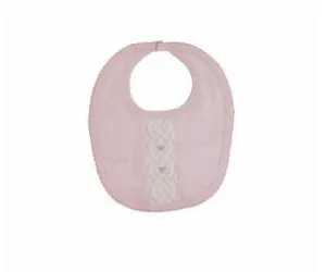 Baby Girl's Pink Smocked Bows Bib