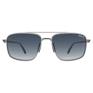 BEX Accel Matte Silver/Sapphire Ombre Sunglasses - S140SLSP