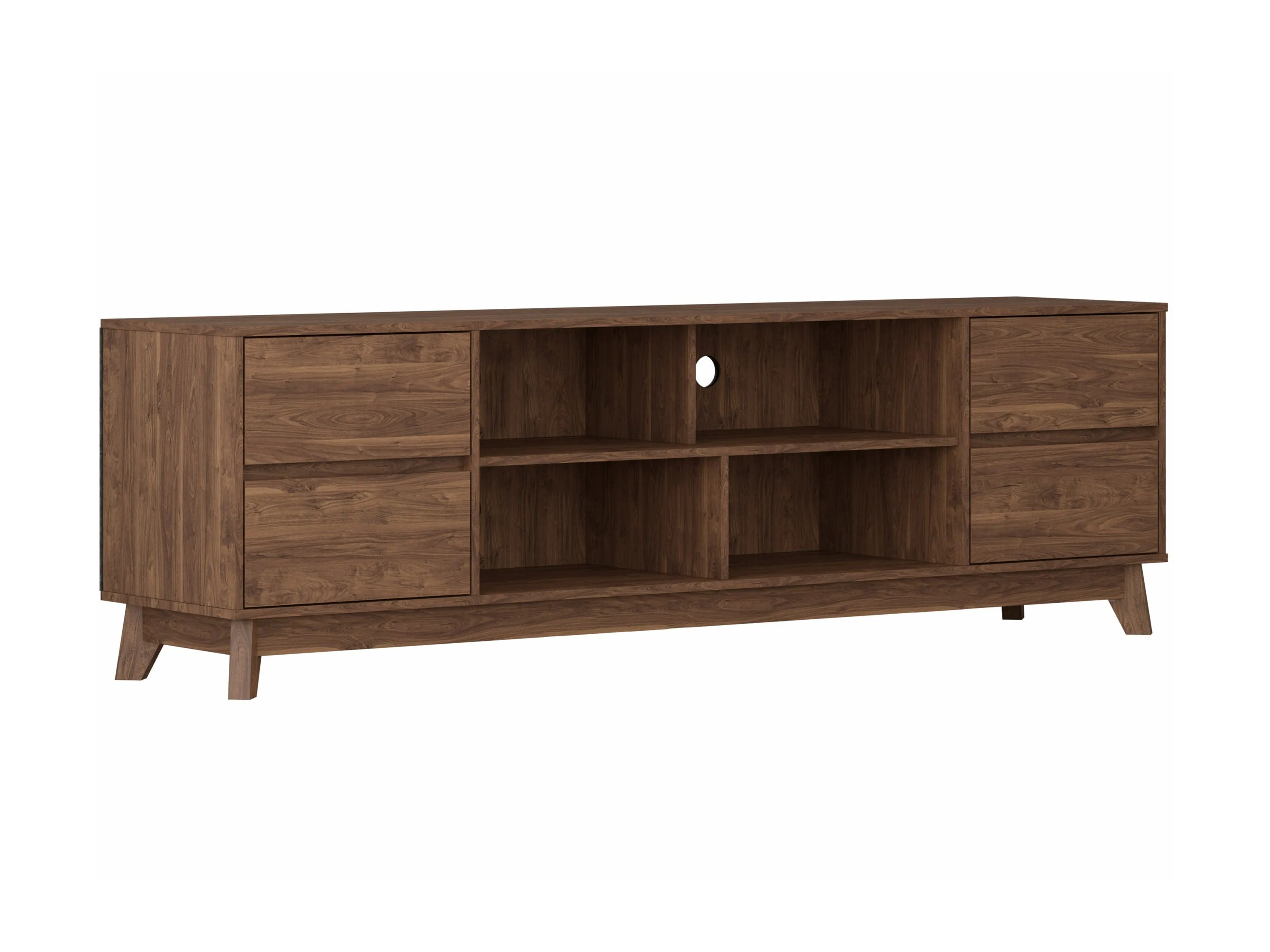 Brown Modern TV Stand, TVs up to 85"