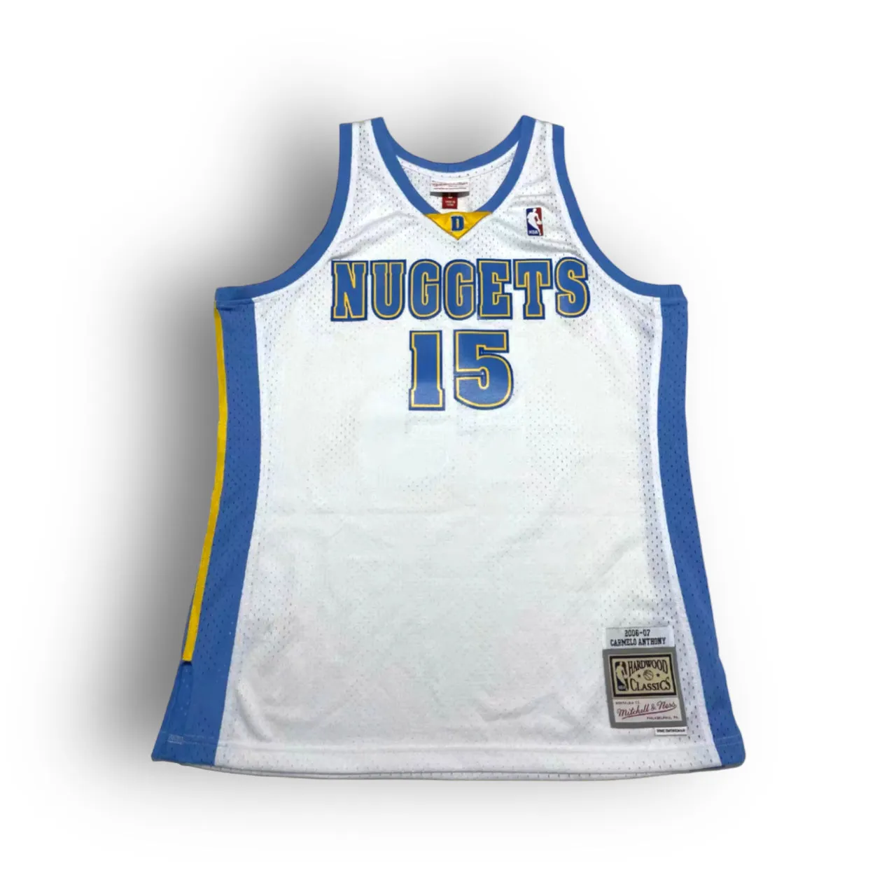 Carmelo Anthony 2006-2007 Denver Nuggets Home Mitchell & Ness Swingman Jersey - White