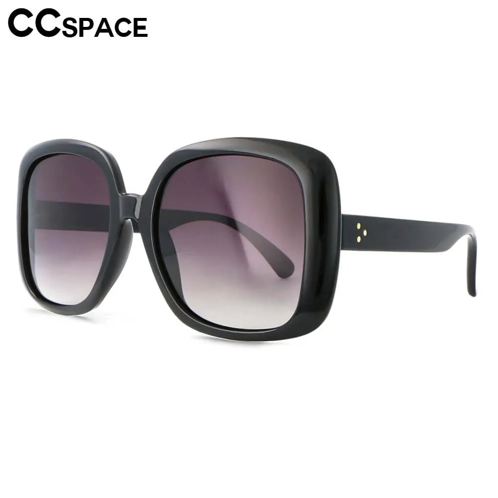 CCspace Women's Full Rim Oversized Square Resin Frame Sunglasses 53656