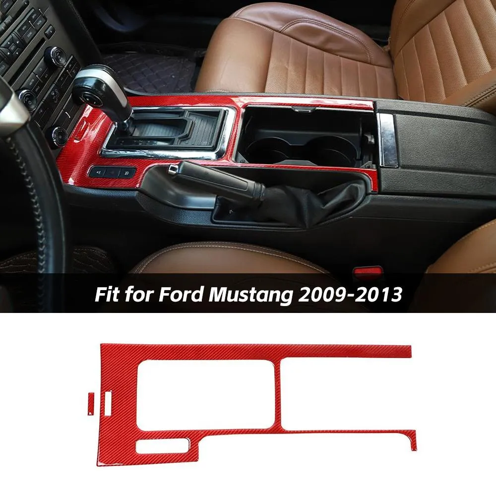 Center Console Gear shifter Panel Frame Cover For Ford Mustang 2009-2013 Accessories | CheroCar