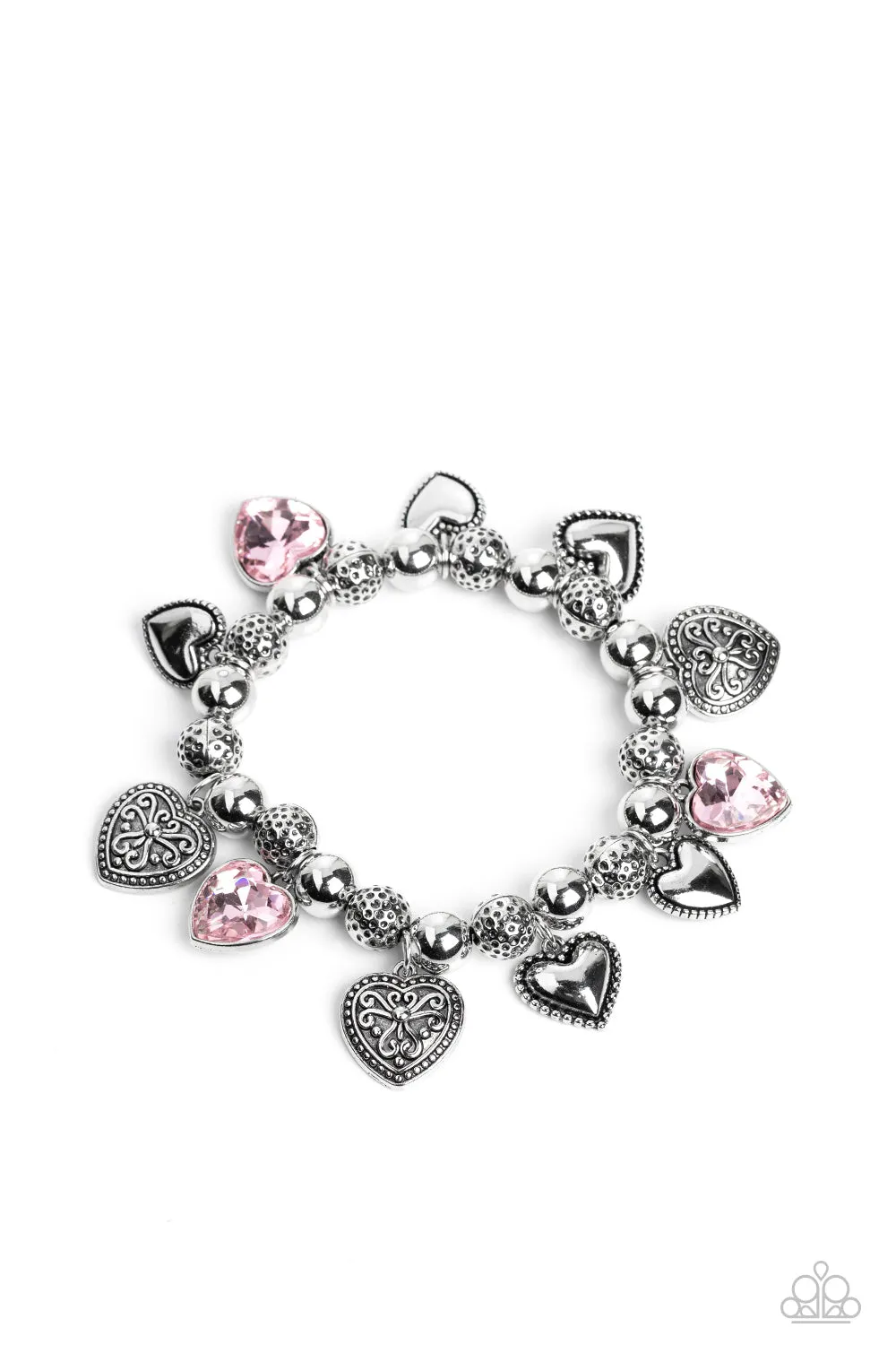 Charming Crush - Pink Bracelet - Paparazzi Accessories