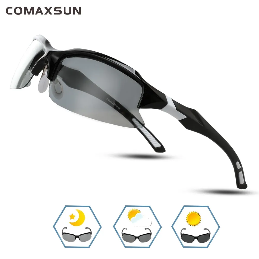 Comaxsun Men's Polarized Full Rim Rectangle Acetate Sport Sunglasses XQ129