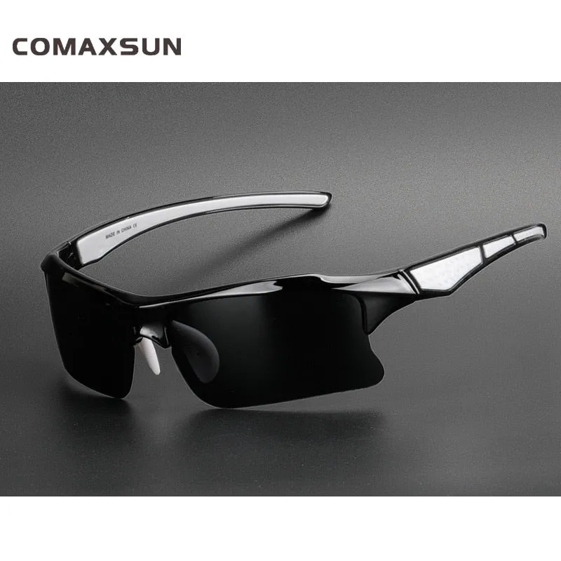 Comaxsun Men's Polarized Full Rim Rectangle Acetate Sport Sunglasses XQ129