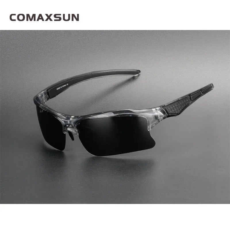 Comaxsun Men's Polarized Full Rim Rectangle Acetate Sport Sunglasses XQ129