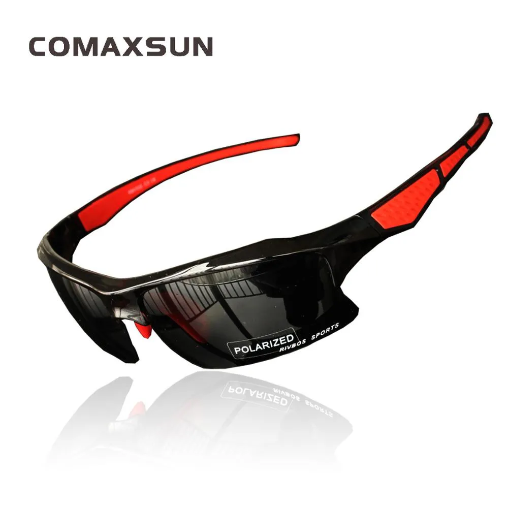 Comaxsun Men's Polarized Full Rim Rectangle Acetate Sport Sunglasses XQ129