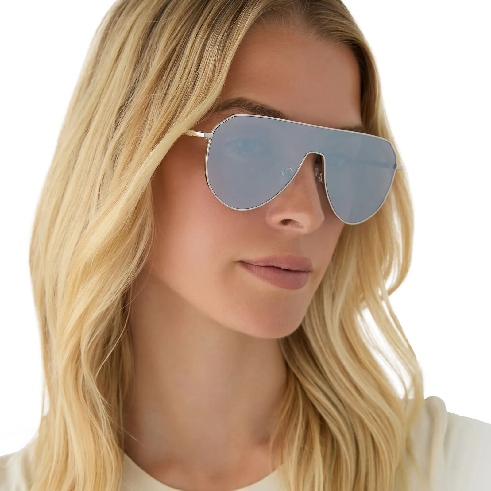 DASH SHIELD - SILVER   SILVER MIRROR SUNGLASSES