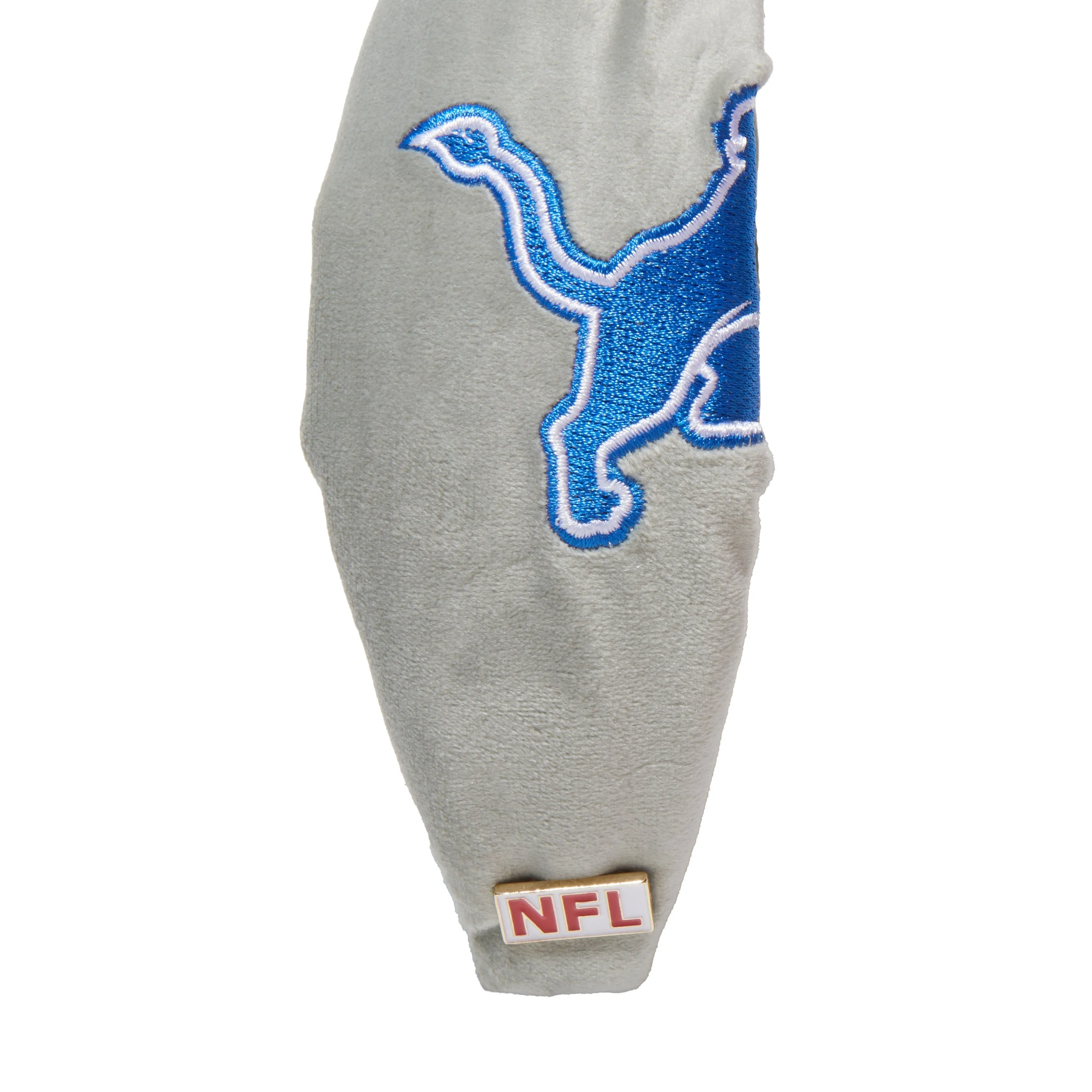 DETROIT LIONS LELE SADOUGHI X NFL GRAY EMBROIDERED KNOTTED HEADBAND