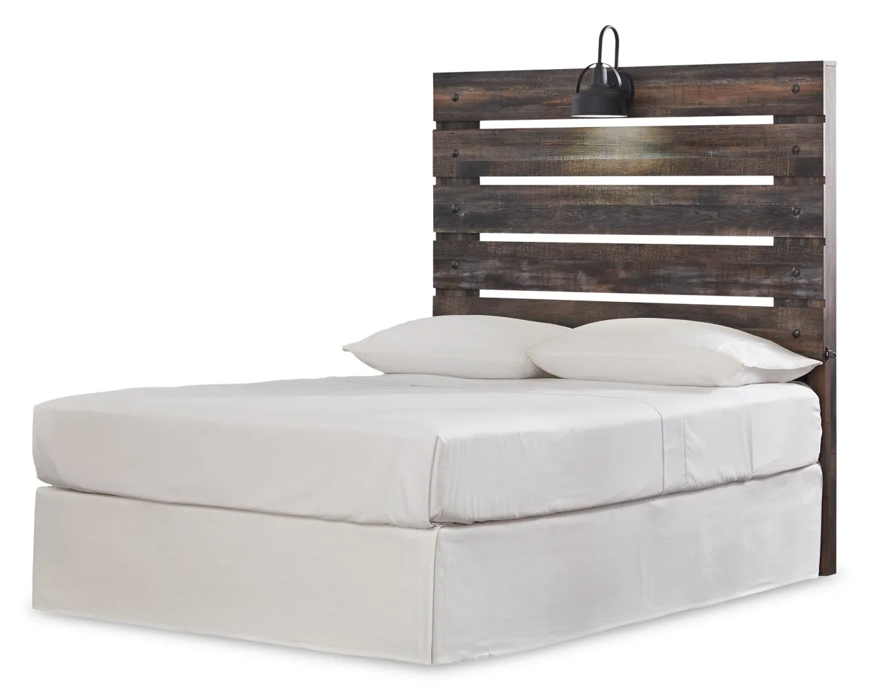 Drystan Full Panel Headboard Bed with Mirrored Dresser