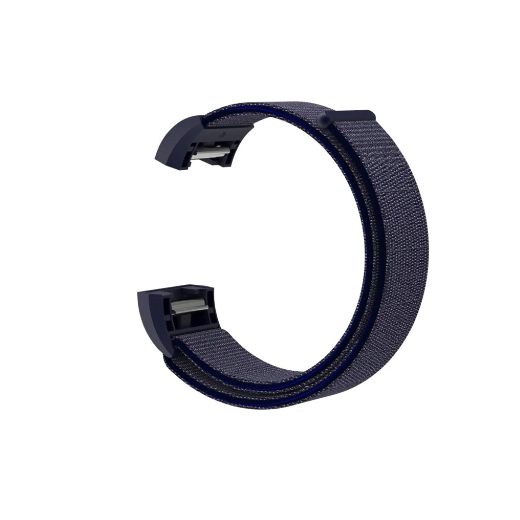 Fitbit Charge 2 velcro closure flexible nylon watch strap replacement - Purple