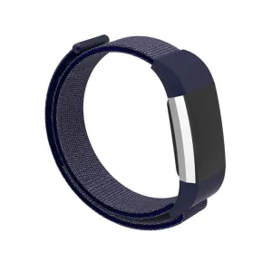 Fitbit Charge 2 velcro closure flexible nylon watch strap replacement - Purple