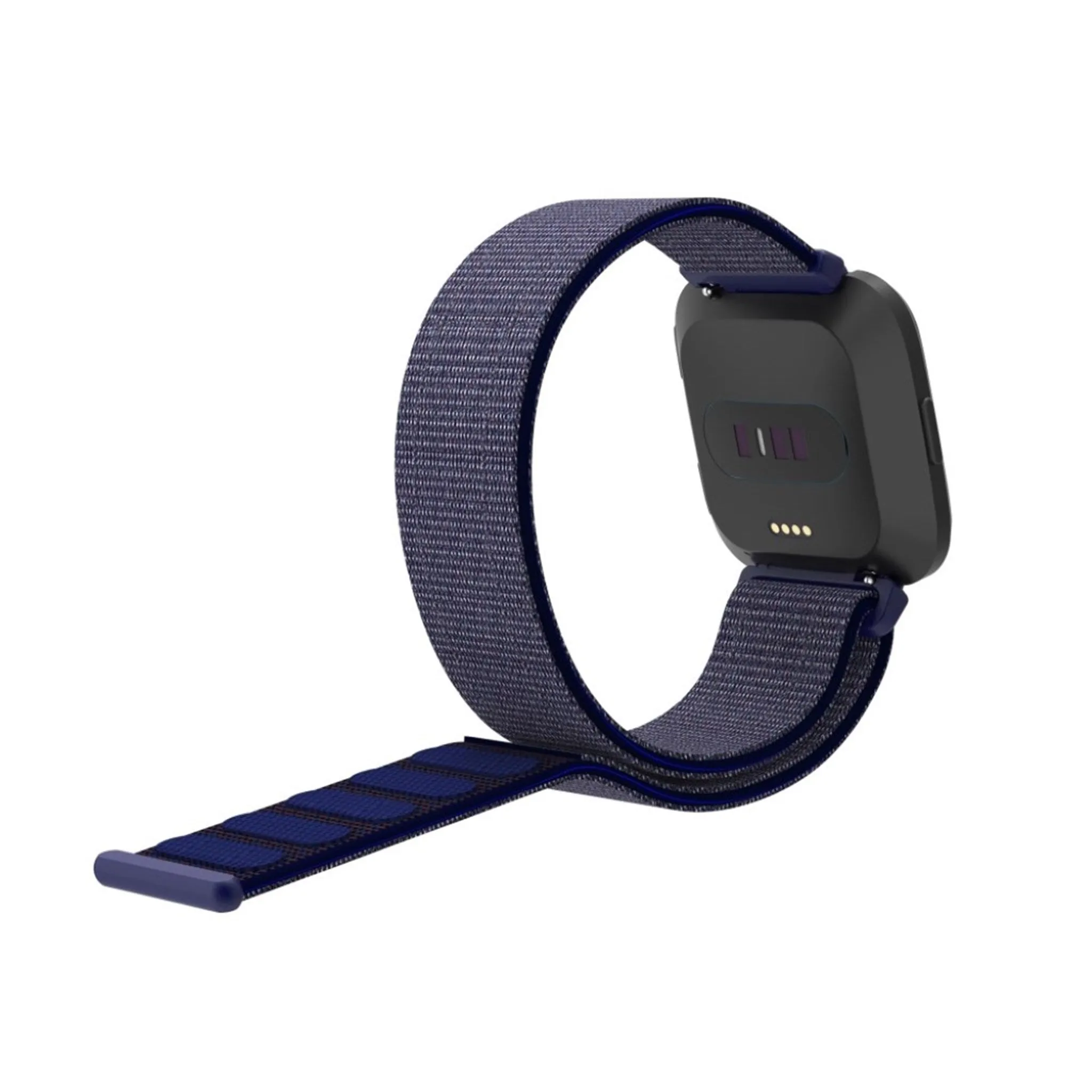 Fitbit Versa velcro closure flexible watchband - Midnight Blue