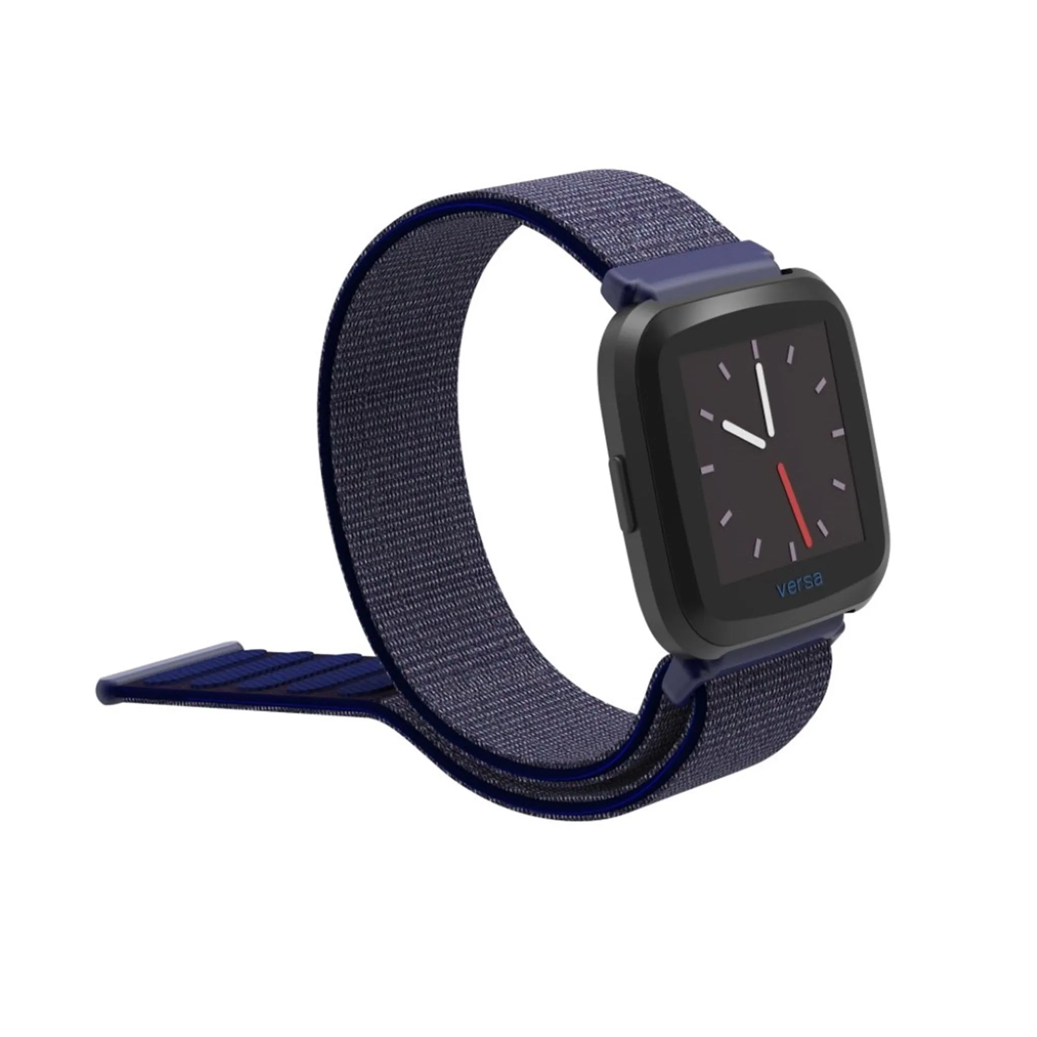 Fitbit Versa velcro closure flexible watchband - Midnight Blue