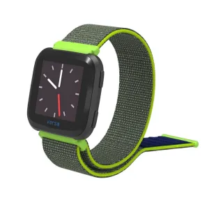 Fitbit Versa velcro closure flexible watchband - Yellowgreen