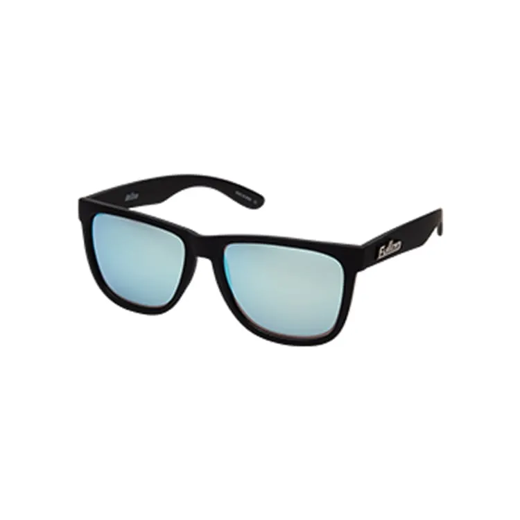 Fullon Sunglasses: FBL 043-2-BLK/BLU Mirror