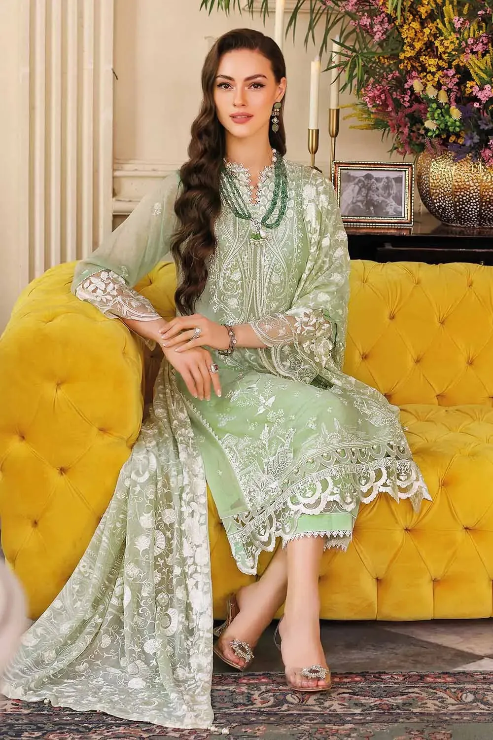 Gul Ahmed Luxury Embroidered Chiffon Collection LE-32008