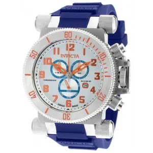 Invicta Men's Coalition Forces Chrono Stainless Steel Blue Silicone Watch 18728