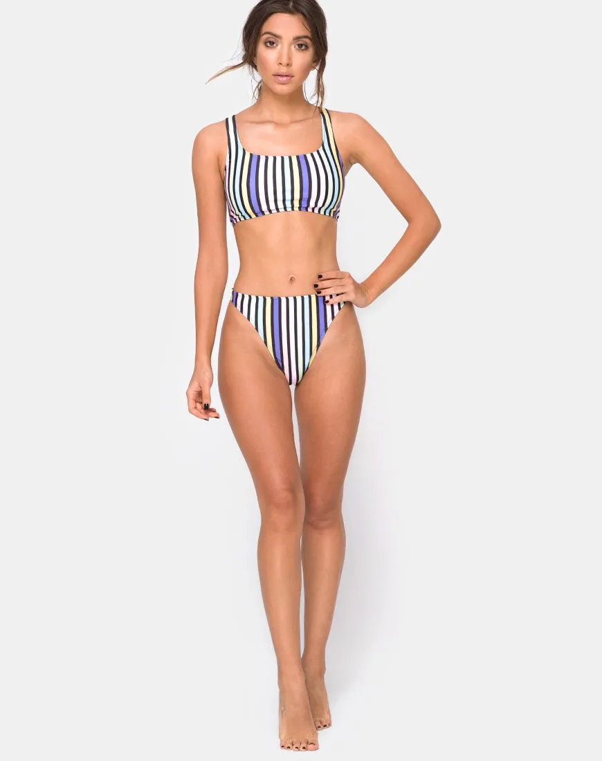 Malee Bikini Top in New Stripe