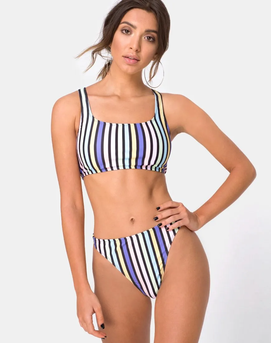 Malee Bikini Top in New Stripe