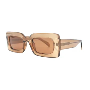 MARA  | Crystal Clear Light Brown | Brown Polarized Lens