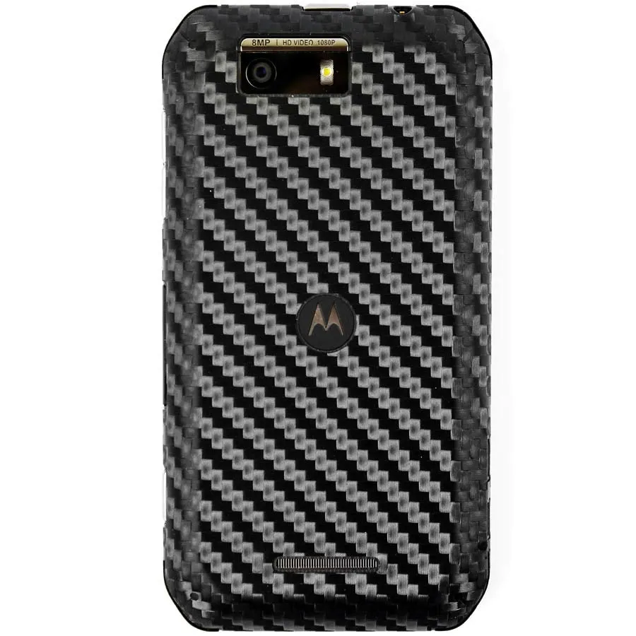 Motorola Photon Q 4G LTE Screen Protector   Black Carbon Fiber Skin Protector