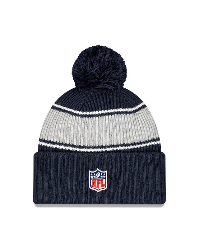 New Era Men's NFL Dallas Cowboys Sideline 24 Sport Pom Knit Toque