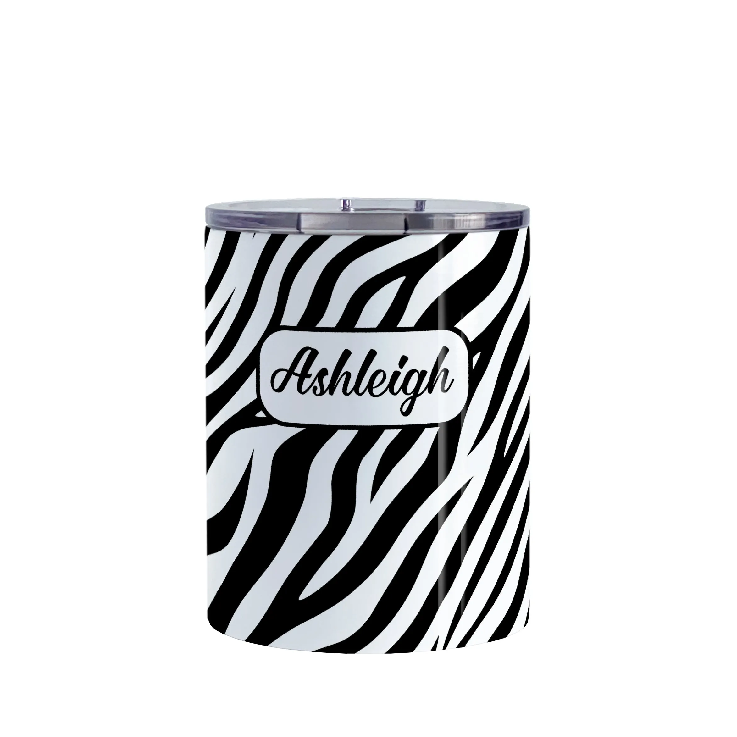 Personalized Zebra Print Pattern Tumbler Cup