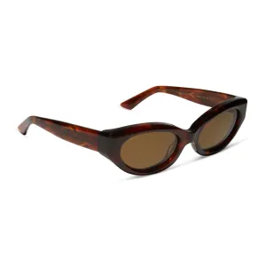 PETRA - SALTED CARAMEL TORTOISE   BROWN   POLARIZED SUNGLASSES