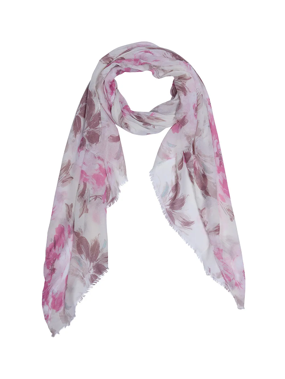 Pink Florals Scarf