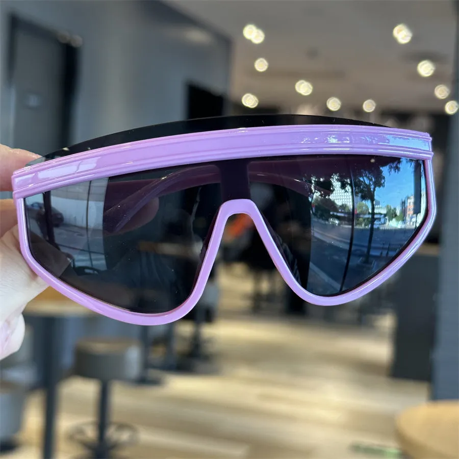 Popular Children's Sunglasses With One-Piece Lenses, Baby Sunglasses For Boys And Girls, One-Piece Cool Cycling Glasses, Cool