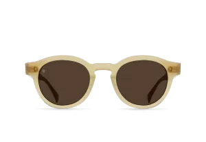 Raen Zelti Unisex Round Sunglasses - Villa/Vibrant Brown