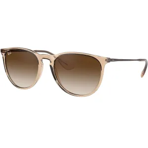 Ray-Ban Erika Classic Sunglasses - Polished Transparent Light Brown/Brown