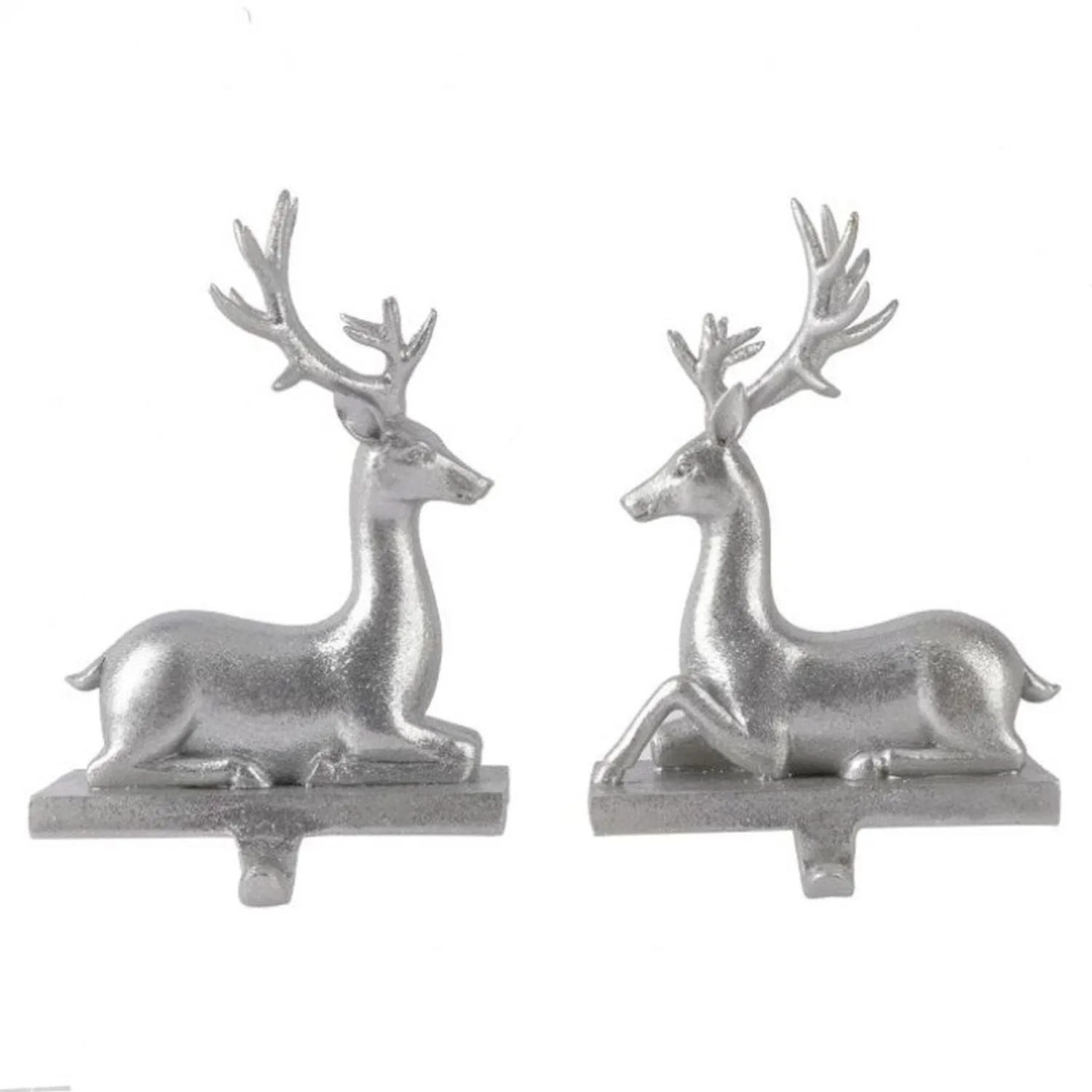 Regency International 7.5" Resin Sleek Deer Stocking Holder Set of 2 Assortment