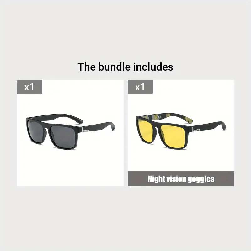 Stylish Polarized Sports Sunglasses Trendy Transparent Night Vision