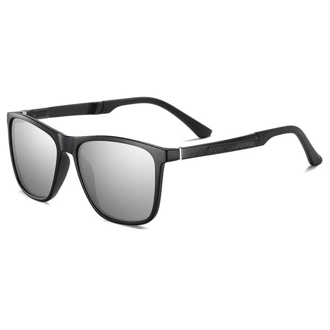 Unisex Polarized Retro Square Sunglasses Grim