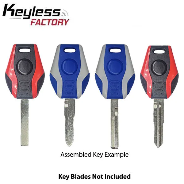 Universal Key Shell for Keydiy & Xhorse Blades - 10 Pack - 5 Red & 5 Blue - (AFTERMARKET)