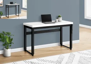 White Adjustable Height 47" Home Office Desk