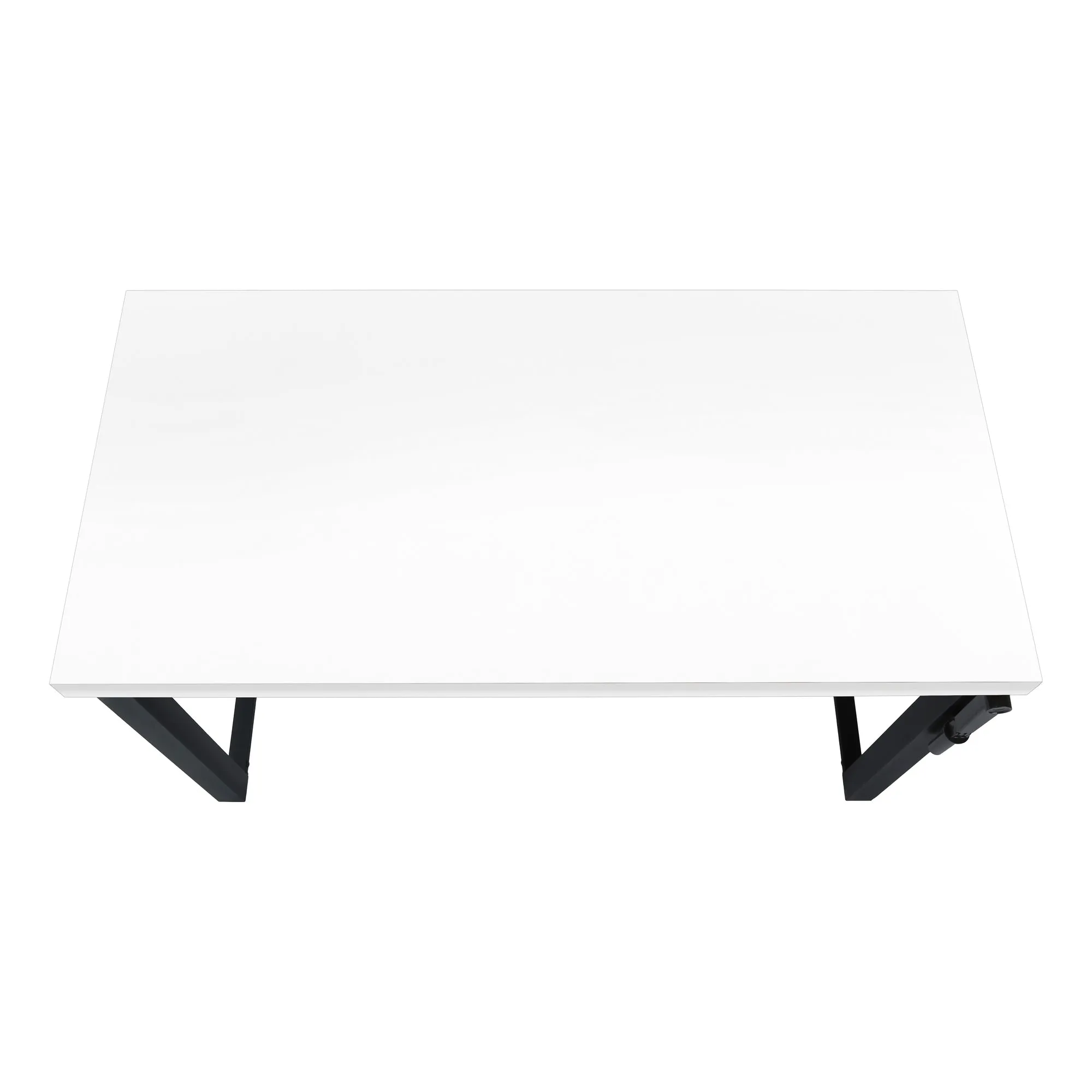 White Adjustable Height 47" Home Office Desk